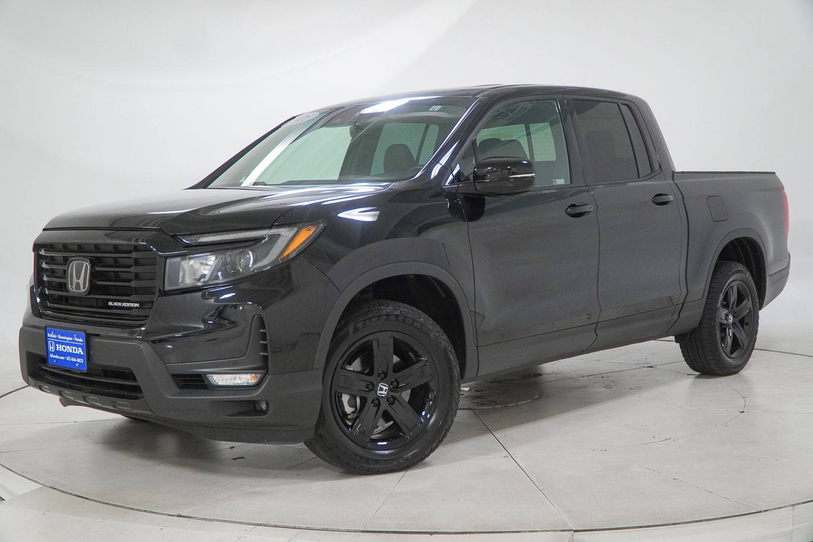 Crystal Black Pearl 2023 Honda Ridgeline Pickup Truck All-Wheel Drive 9-Speed Automatic