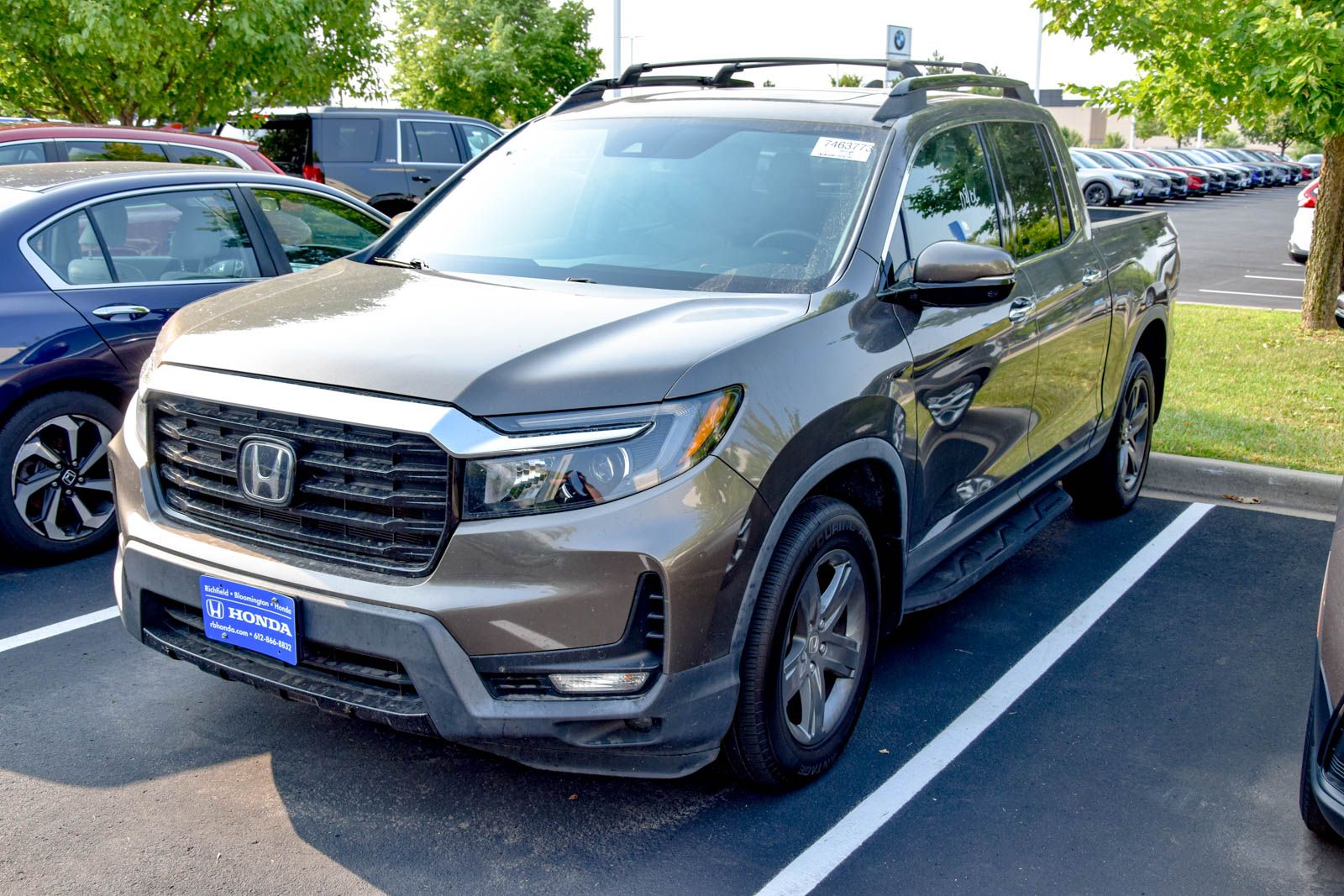 Pacific Pewter Metallic 2022 Honda Ridgeline Pickup Truck All-Wheel Drive 9-Speed Automatic