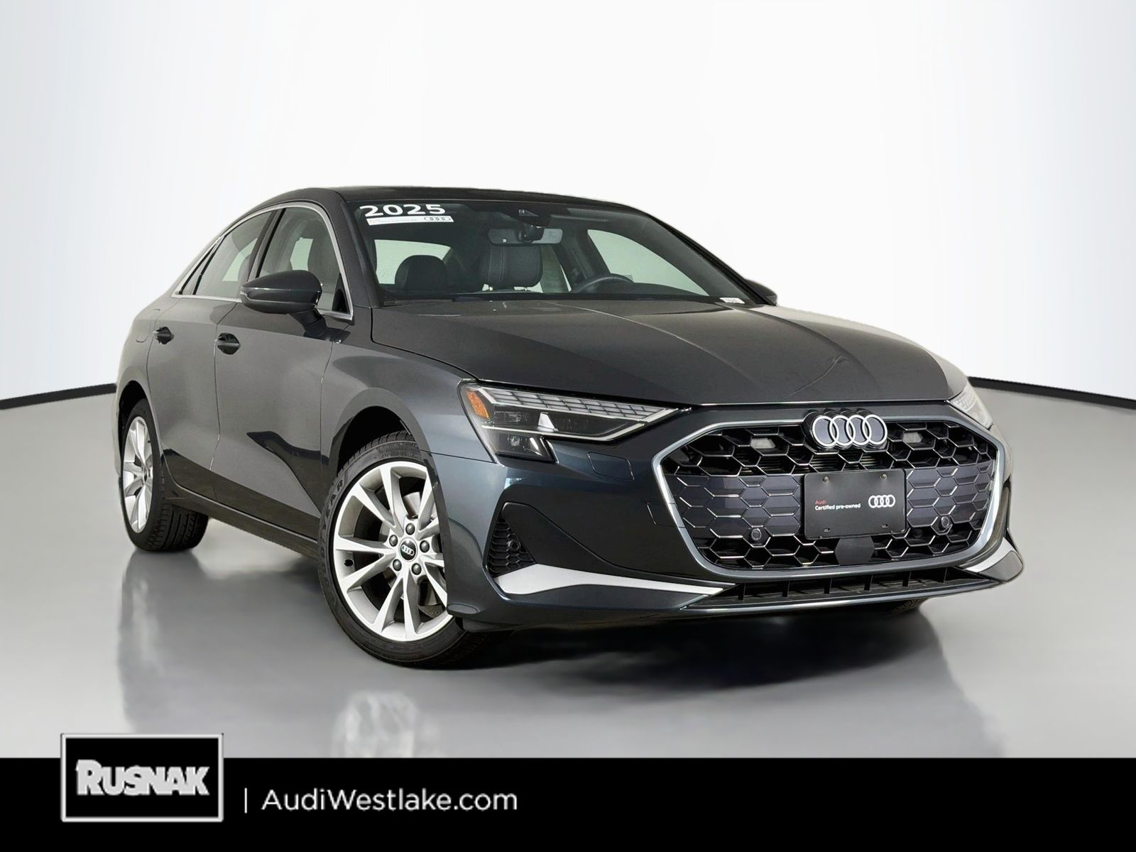 Manhattan Gray Metallic 2025 Audi A3 Sedan All-Wheel Drive 7-Speed Automatic