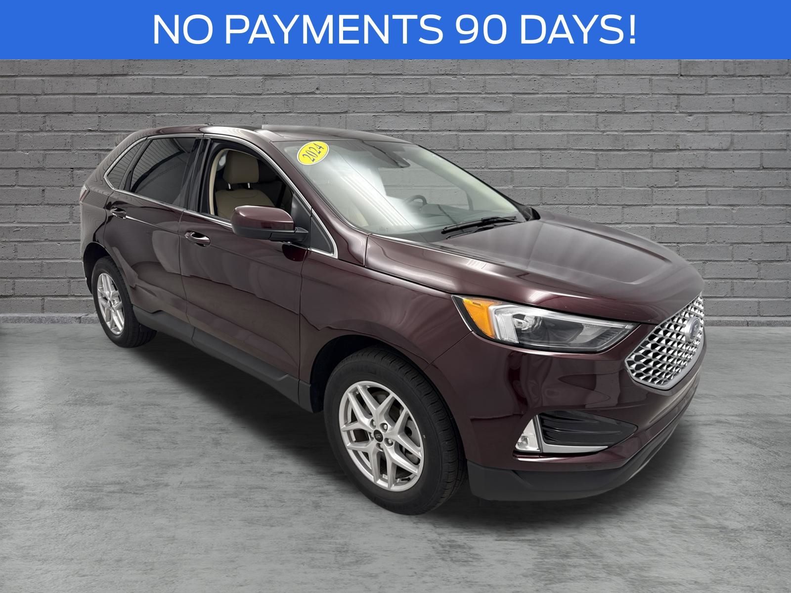 Red (Burgundy) 2024 Ford Edge SUV / Crossover All-Wheel Drive 8-Speed Automatic