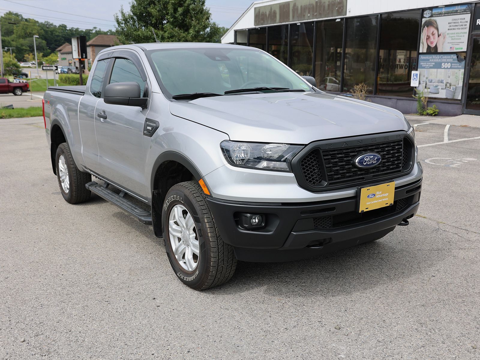 Silver Metallic 2022 Ford Ranger Pickup Truck Four-Wheel Drive Automatic