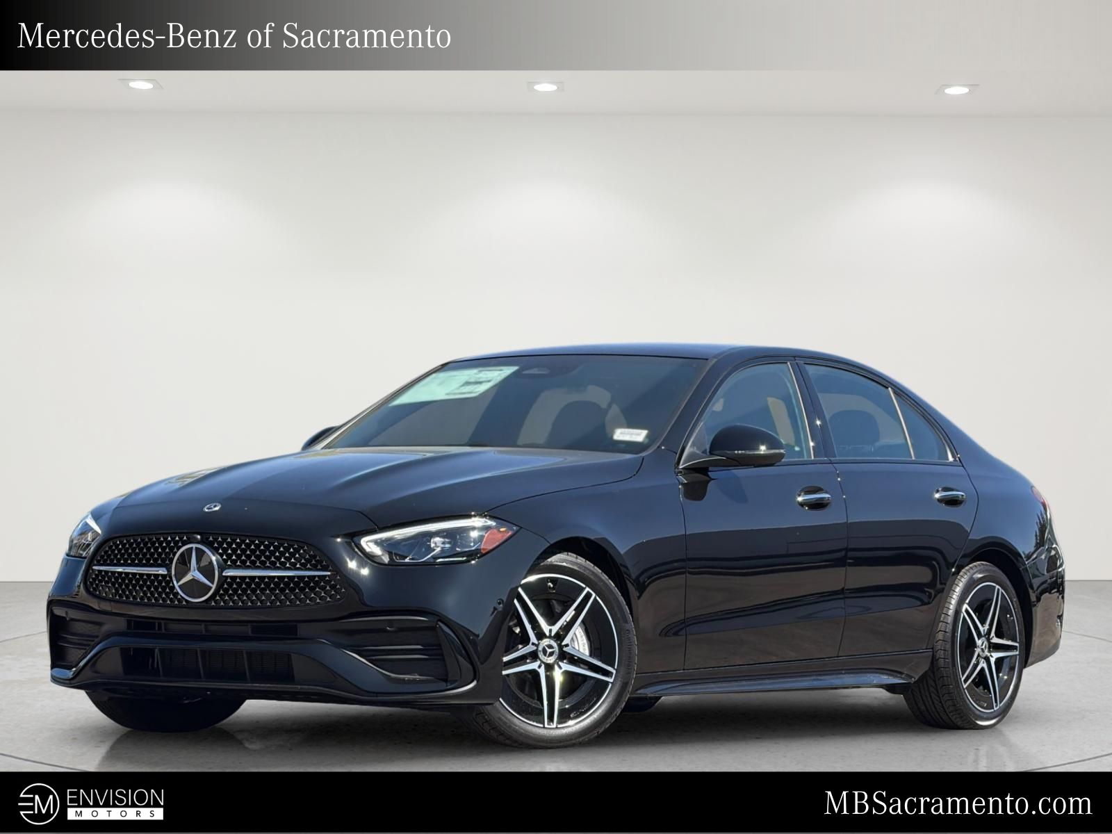 Black 2026 Mercedes-Benz C-Class Sedan All-Wheel Drive 9-Speed Automatic