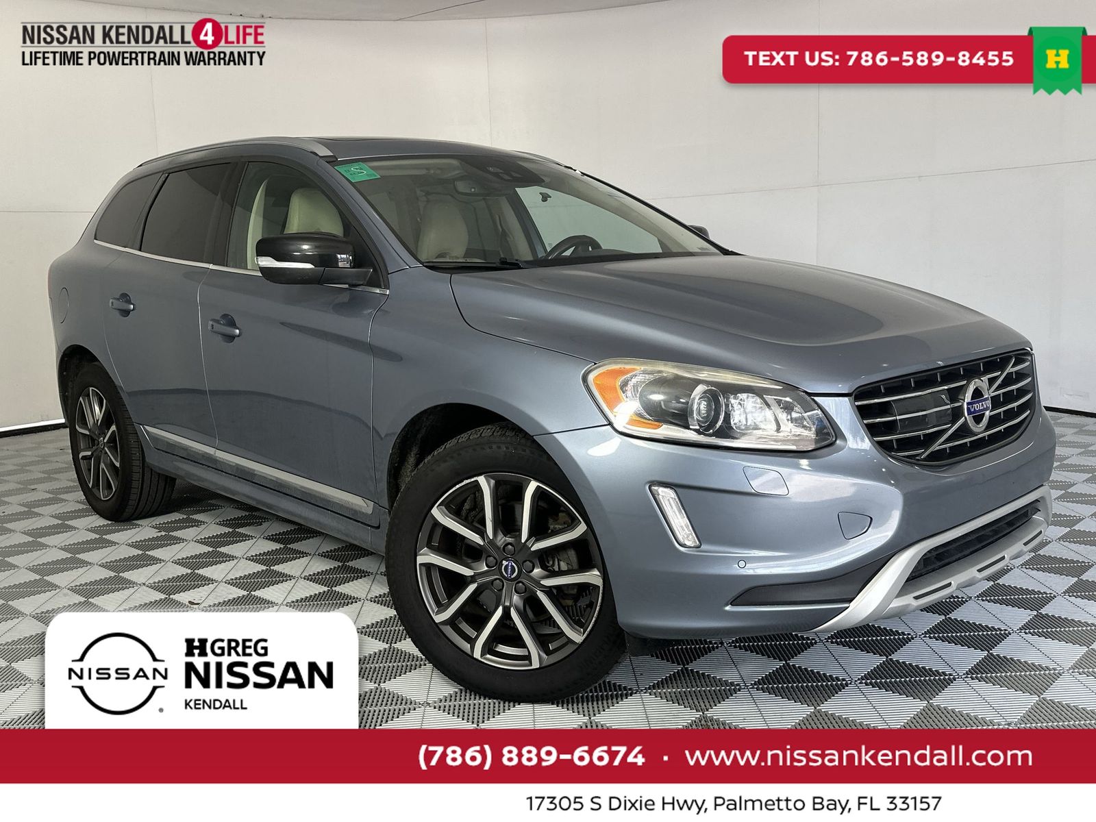 Blue Metallic 2017 Volvo XC60 T6 Dynamic AWD SUV / Crossover All-Wheel Drive Automatic