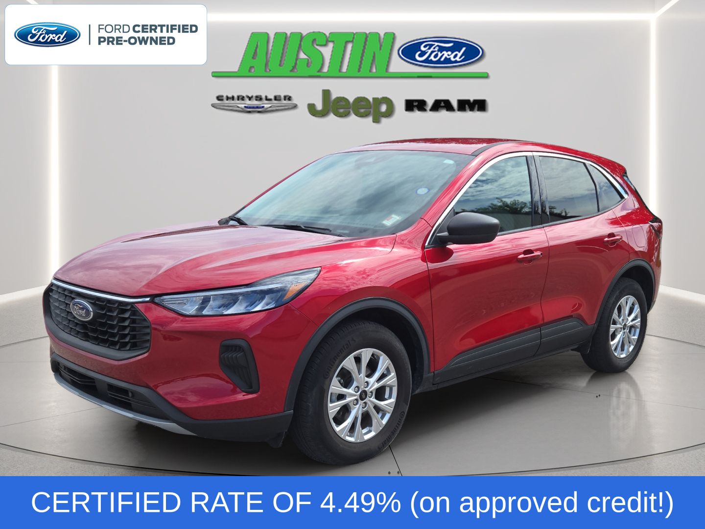 Red Metallic 2023 Ford Escape SUV / Crossover All-Wheel Drive 8-Speed Automatic