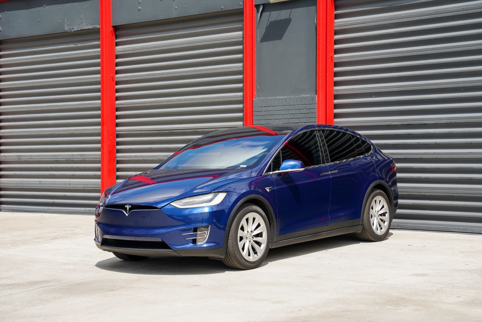Blue 2019 Tesla Model X 100D AWD SUV / Crossover All-Wheel Drive 1-Speed Automatic