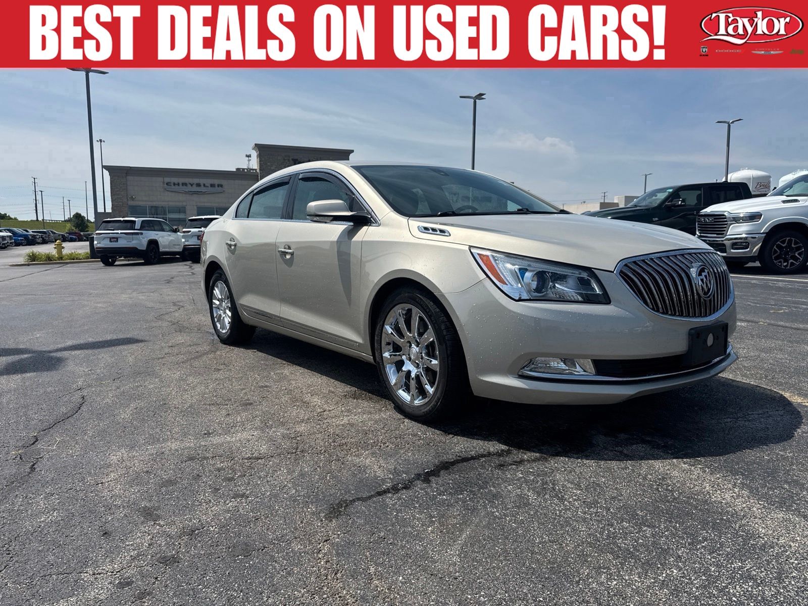 Champagne Silver Metallic 2014 Buick LaCrosse Sedan Front-Wheel Drive 6-Speed Automatic Overdrive