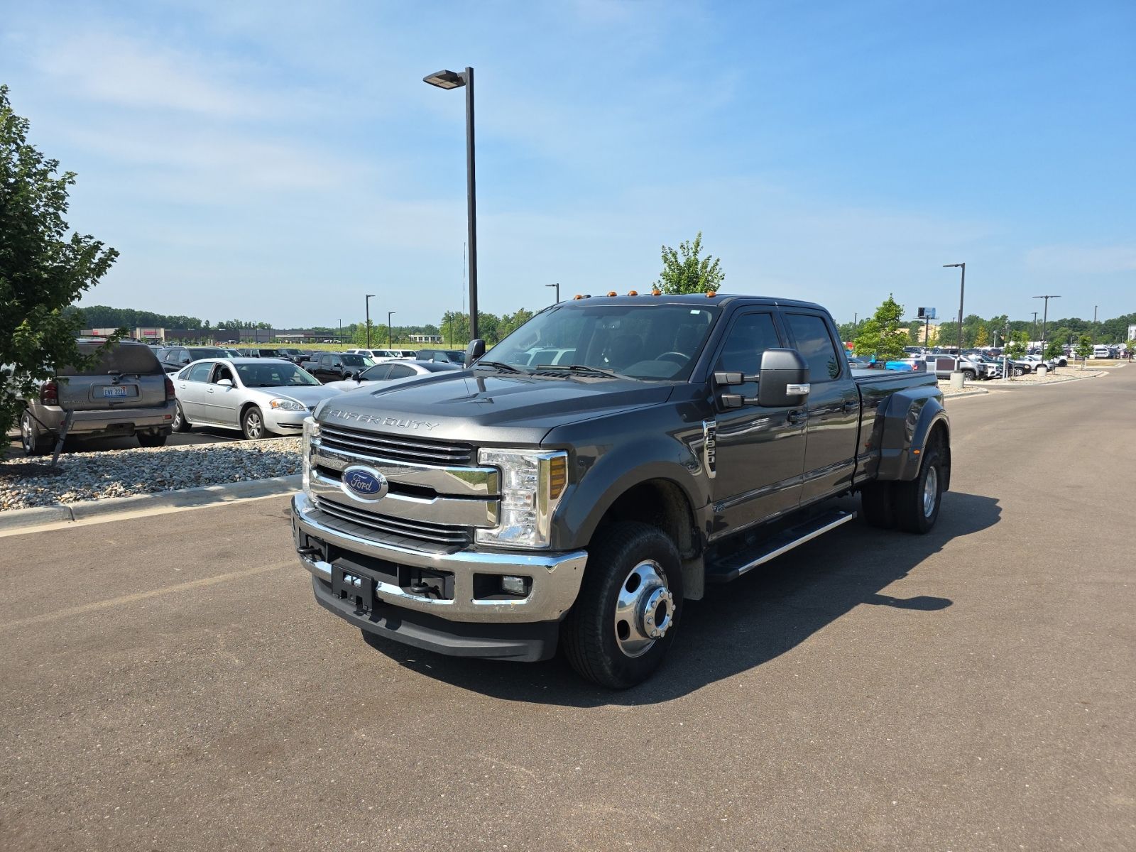 Gray 2018 Ford F-350 Super Duty Pickup Truck Four-Wheel Drive 6-Speed Automatic