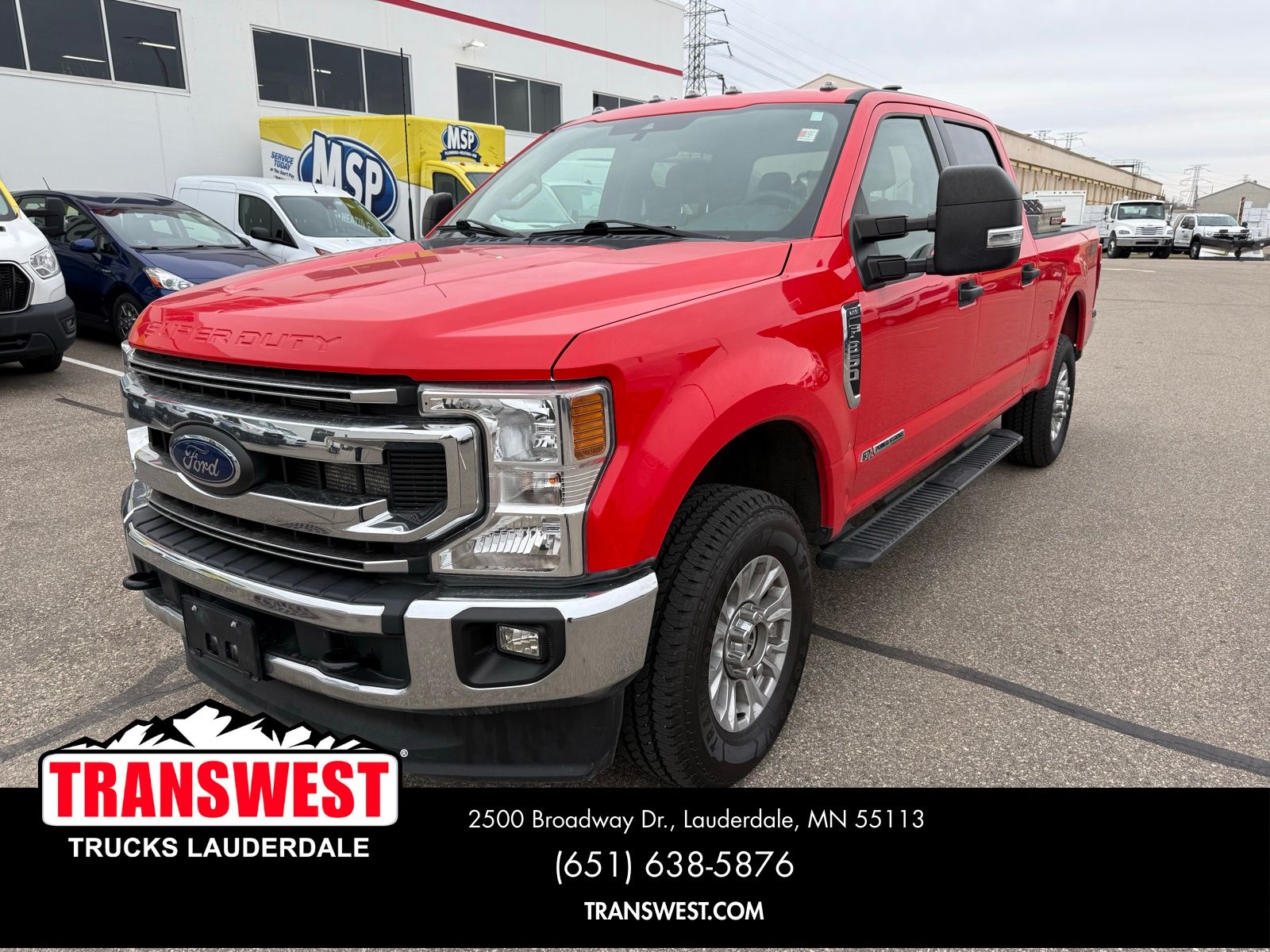 Race Red 2022 Ford F-350 Super Duty XLT Crew Cab 4WD Pickup Truck Four-Wheel Drive Automatic