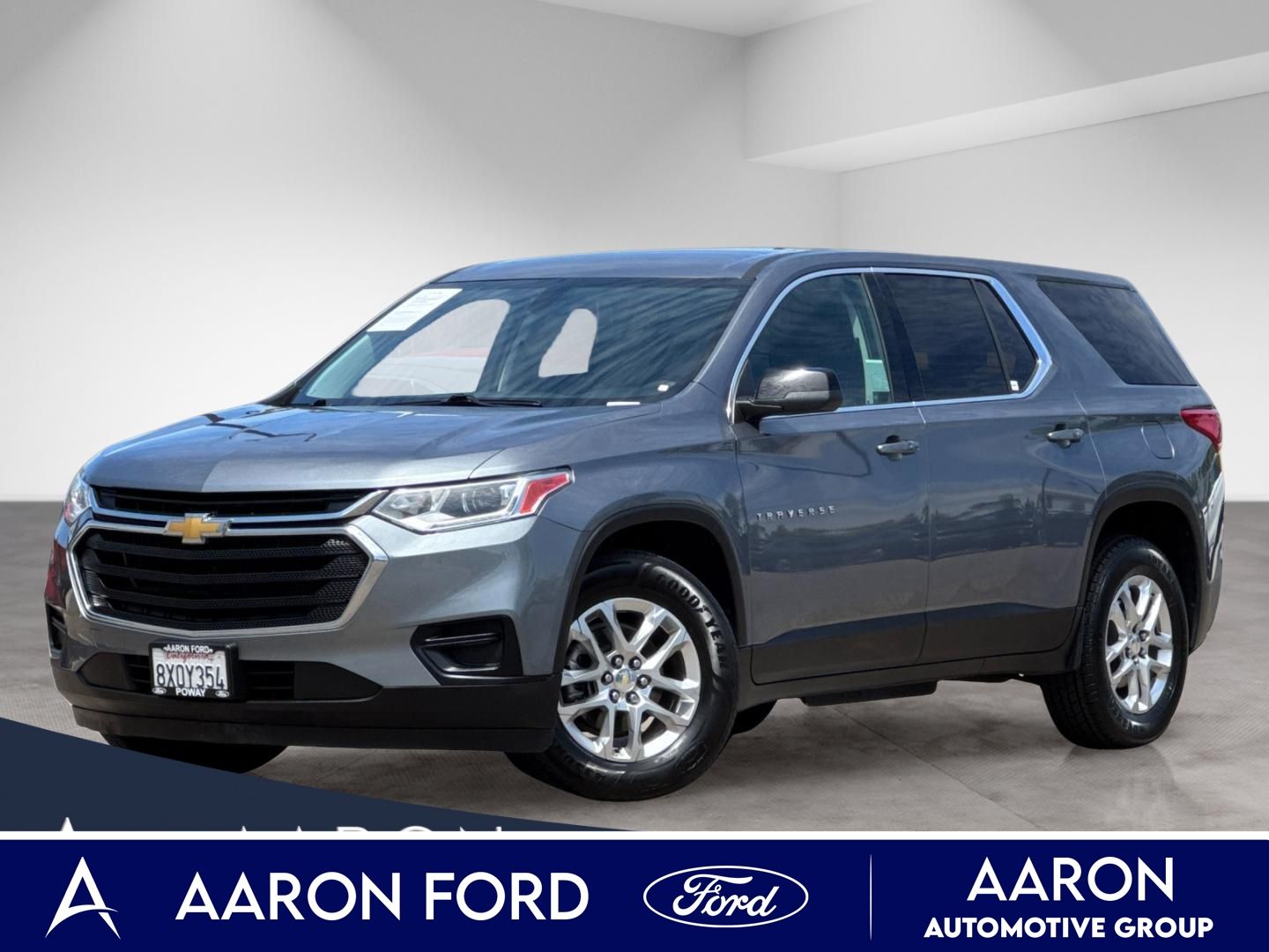 Gray (Steel Metallic) 2021 Chevrolet Traverse SUV / Crossover Front-Wheel Drive 9-Speed Automatic