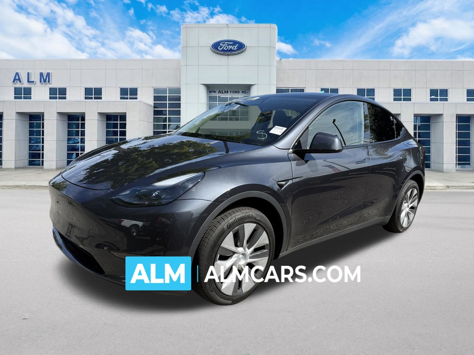 Gray 2025 Tesla Model Y SUV / Crossover Rear-Wheel Drive 1-Speed Automatic