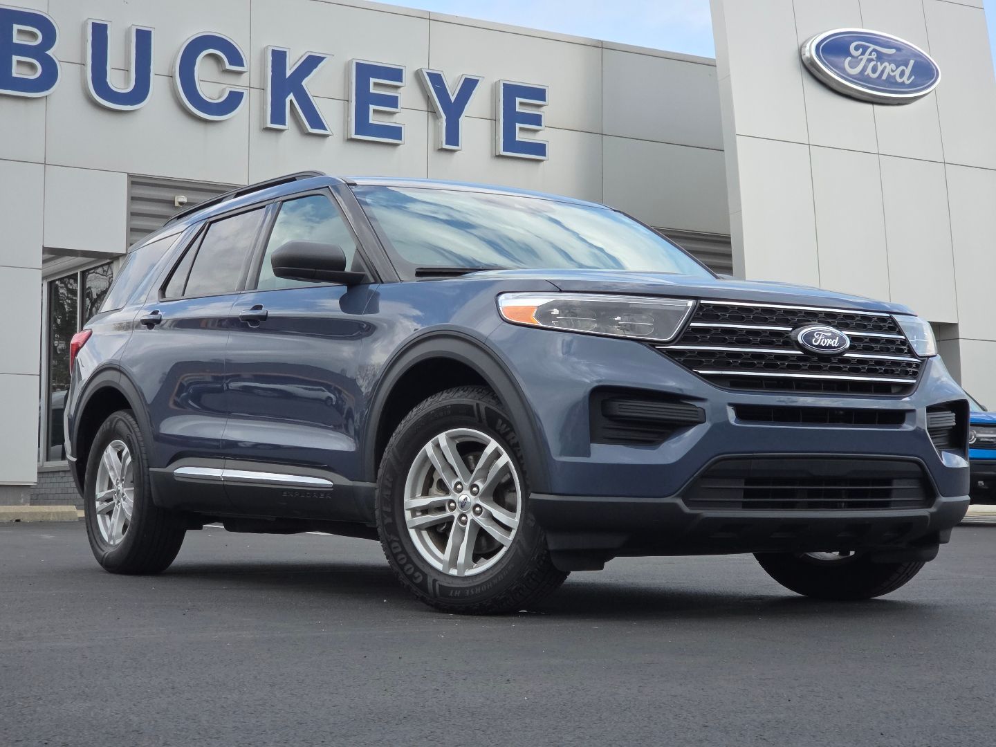 Infinite Blue Metallic Tinted Clearcoat 2021 Ford Explorer XLT AWD SUV / Crossover All-Wheel Drive Automatic