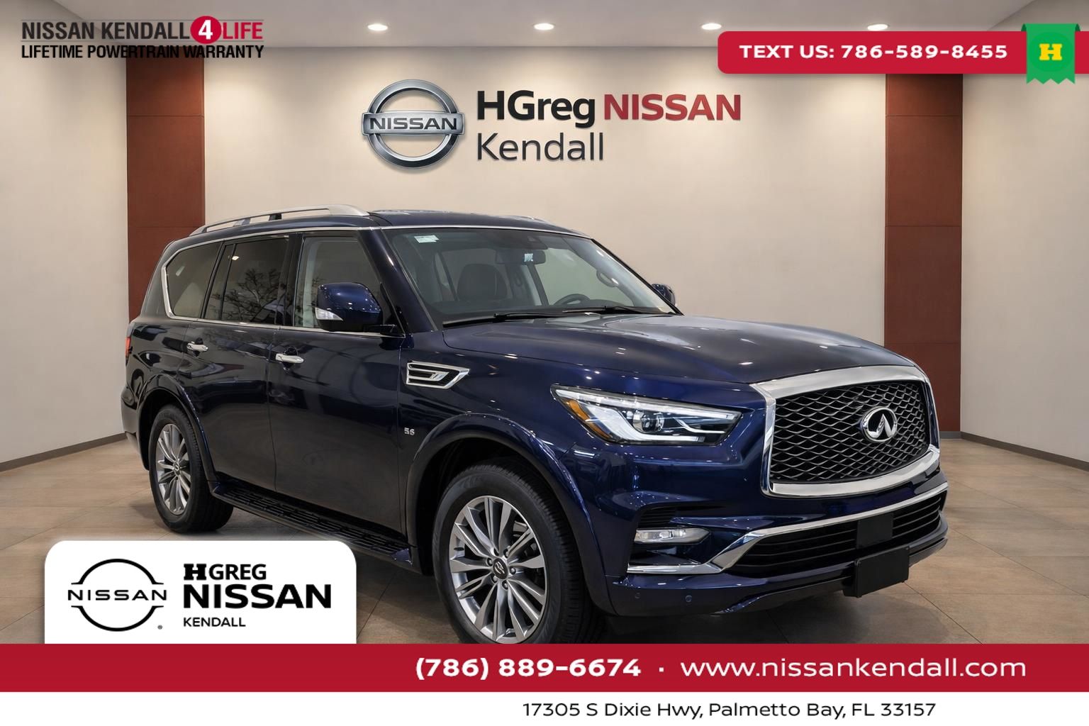 Hermosa Blue 2020 INFINITI QX80 Luxe RWD SUV / Crossover Rear-Wheel Drive 7-Speed Automatic