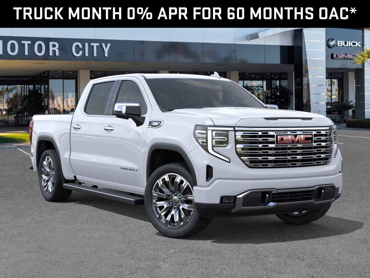 Glacier White Tricoat 2026 GMC Sierra 1500 Pickup Truck Four-Wheel Drive Automatic