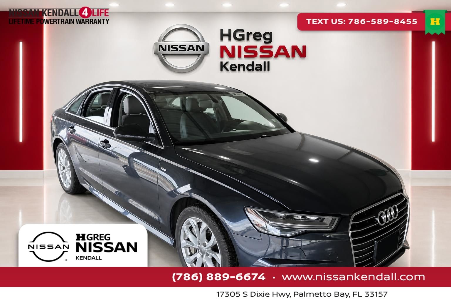 Moonlight Blue 2018 Audi A6 Sedan All-Wheel Drive 8-Speed Automatic