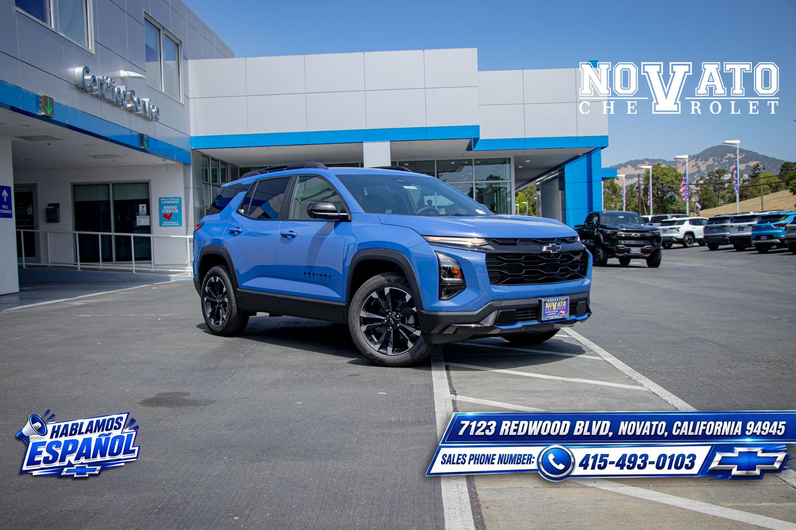 Blue Metallic 2026 Chevrolet Equinox SUV / Crossover Four-Wheel Drive 8-Speed Automatic