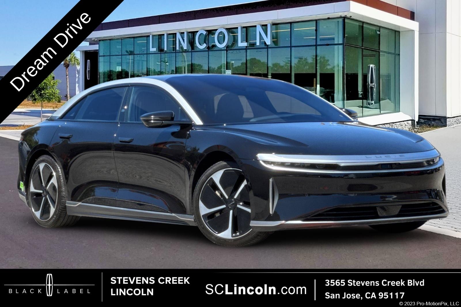 Black 2023 Lucid Air Touring AWD Sedan All-Wheel Drive 1-Speed Automatic