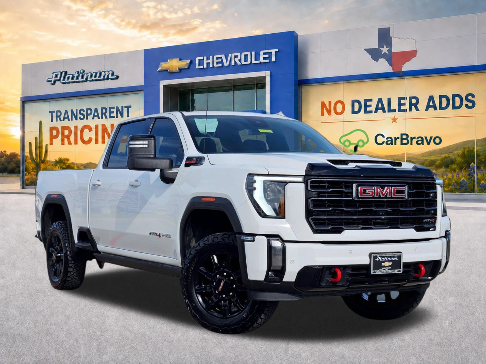 Summit White 2024 GMC Sierra 2500HD Pickup Truck Four-Wheel Drive Automatic