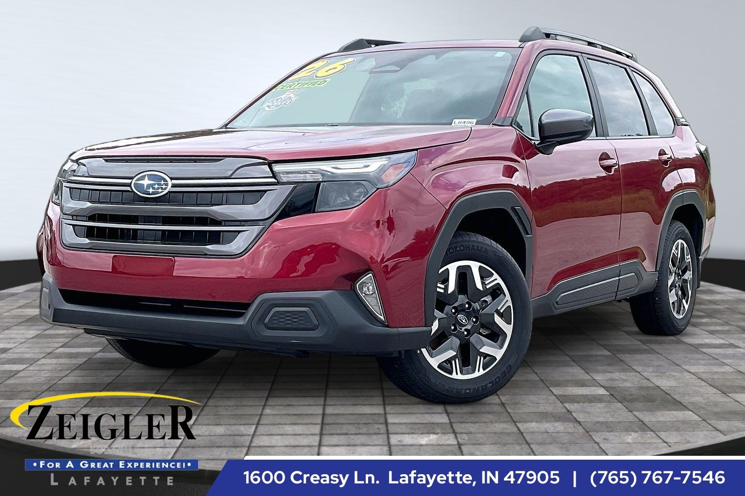 Crimson Red Pearl 2026 Subaru Forester SUV / Crossover All-Wheel Drive Continuously Variable Transmission