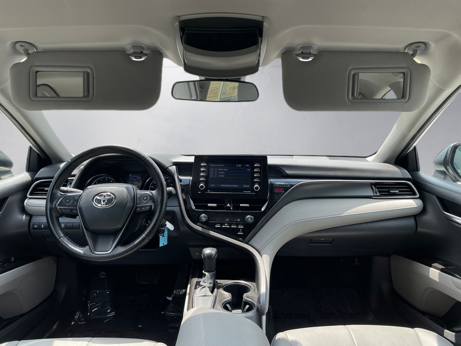 Used 2021 Super White Toyota SE image 9