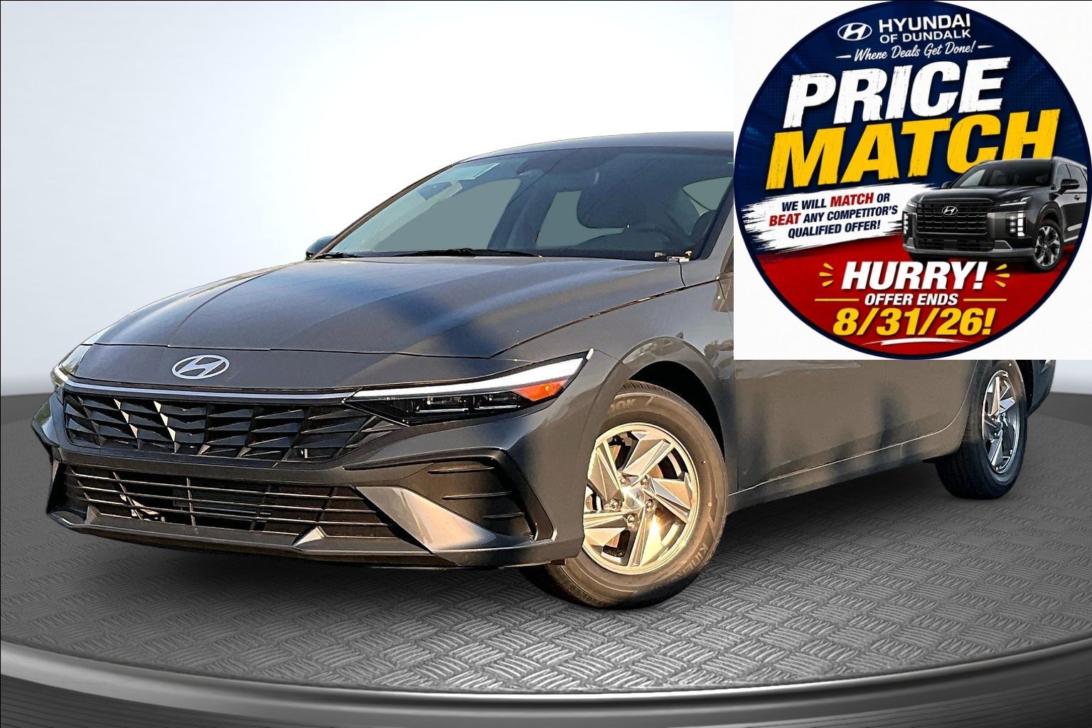 Ecotronic Gray 2026 Hyundai Elantra Sedan Front-Wheel Drive Continuously Variable Transmission