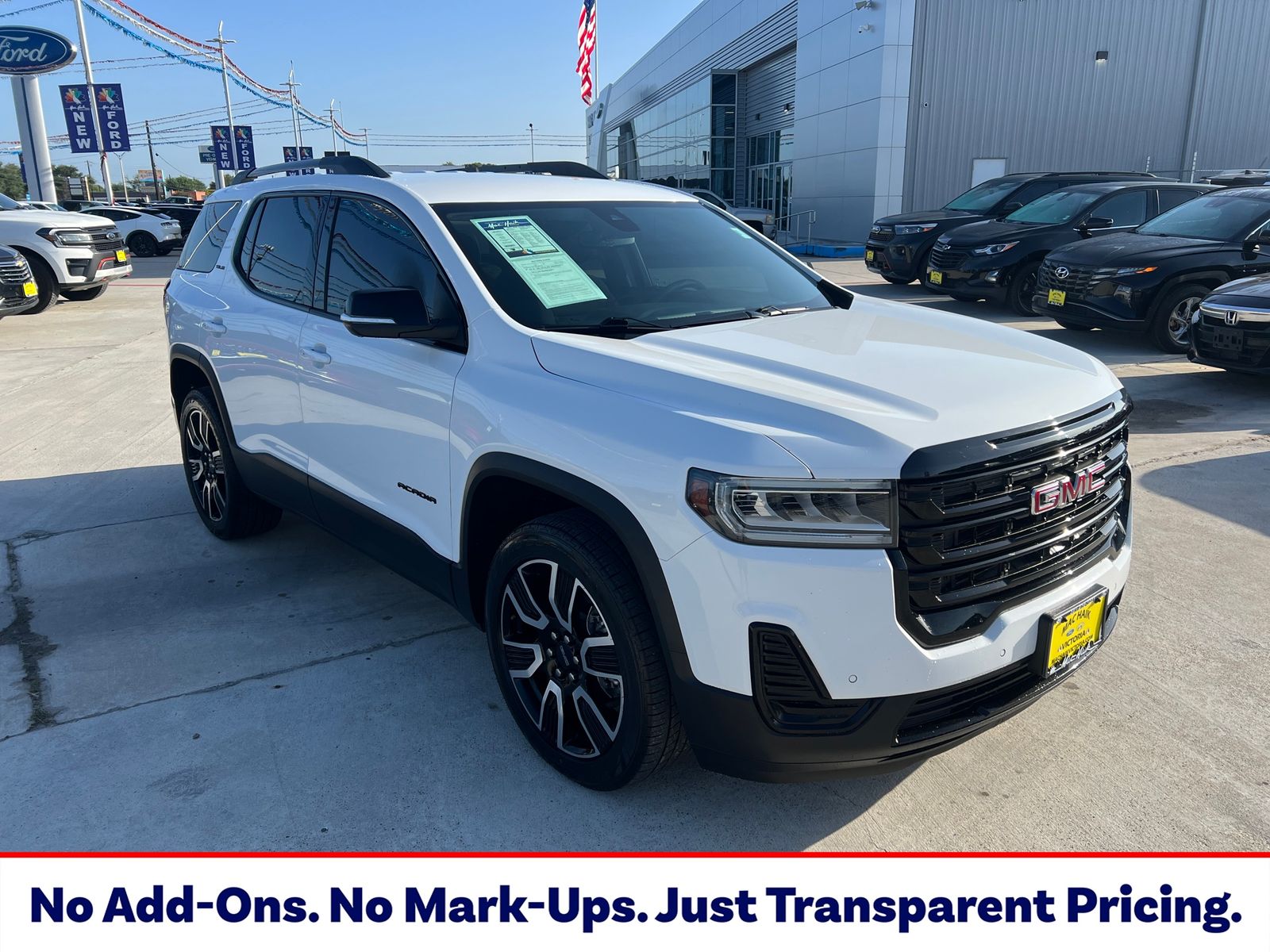 Summit White 2021 GMC Acadia SUV / Crossover Front-Wheel Drive 9-Speed Automatic