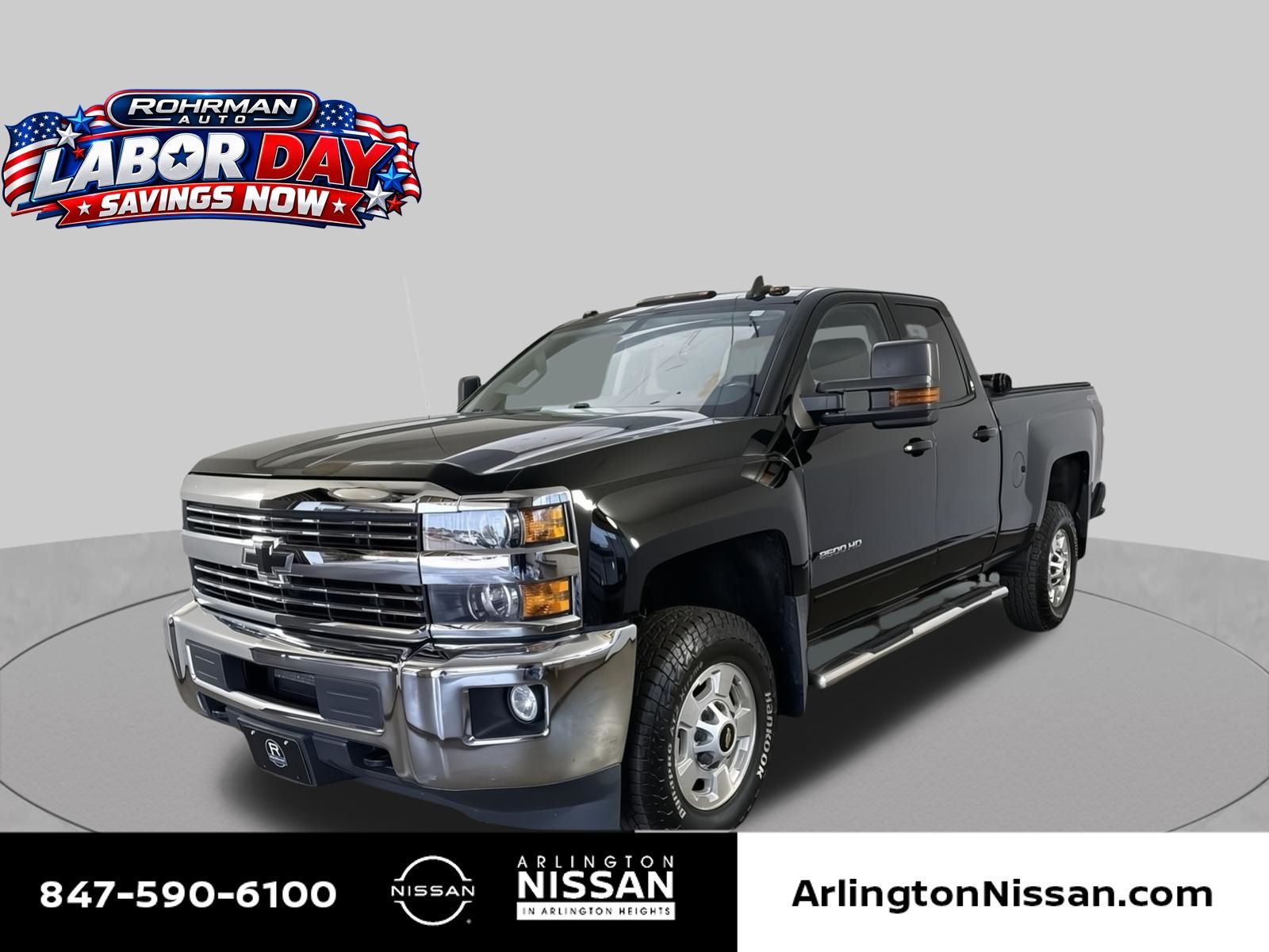 Black 2016 Chevrolet Silverado 2500HD Pickup Truck Four-Wheel Drive 6-Speed Automatic Overdrive