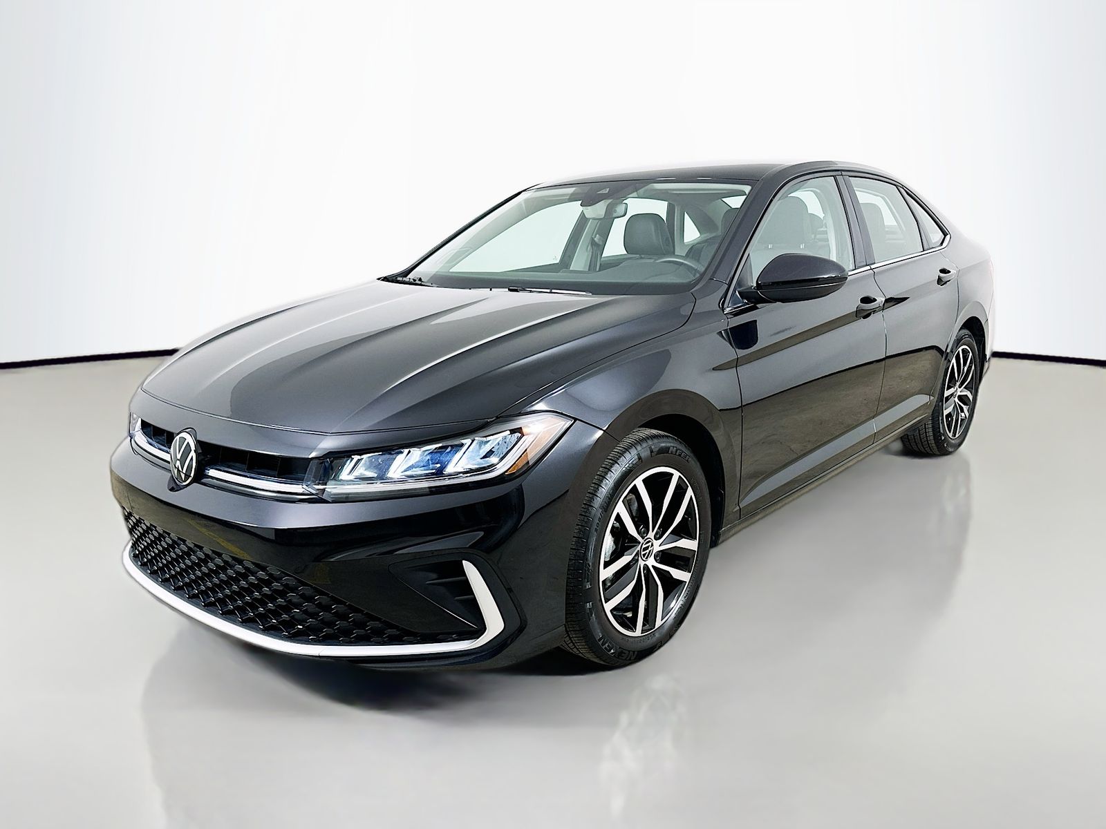 Deep Black 2025 Volkswagen Jetta Sedan Front-Wheel Drive 8-Speed Automatic