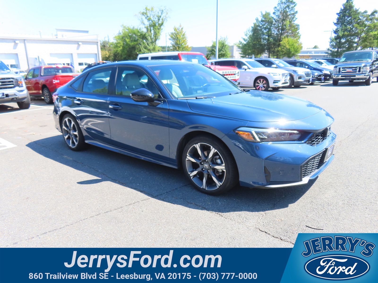 Blue Lagoon Pearl 2026 Honda Civic Hybrid Sedan Front-Wheel Drive Continuously Variable Transmission