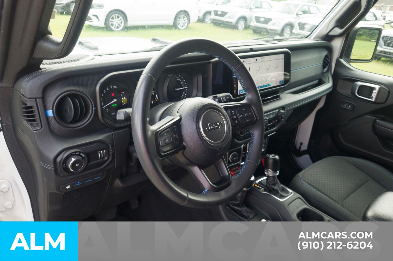 Used 2024 Bright White Clearcoat Jeep Rubicon 4xe image 5