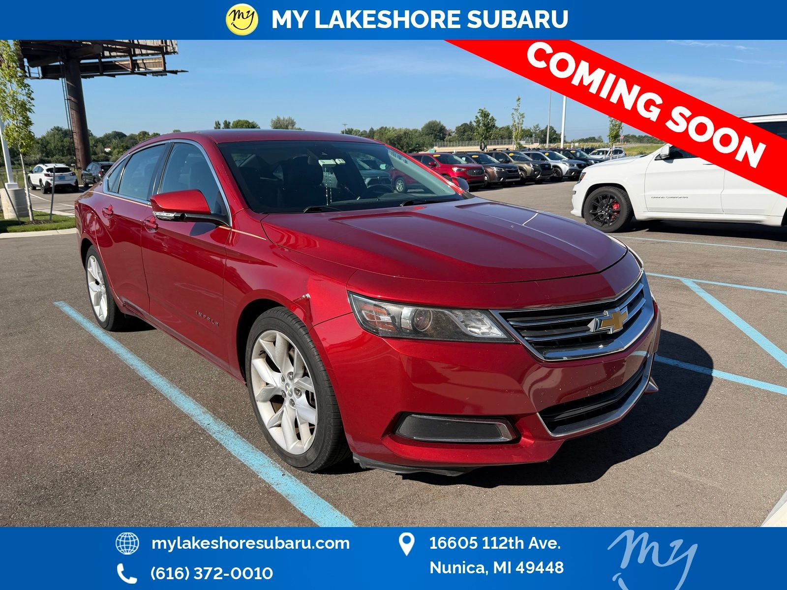 Red Rock Metallic 2014 Chevrolet Impala Sedan Front-Wheel Drive 6-Speed Automatic Overdrive