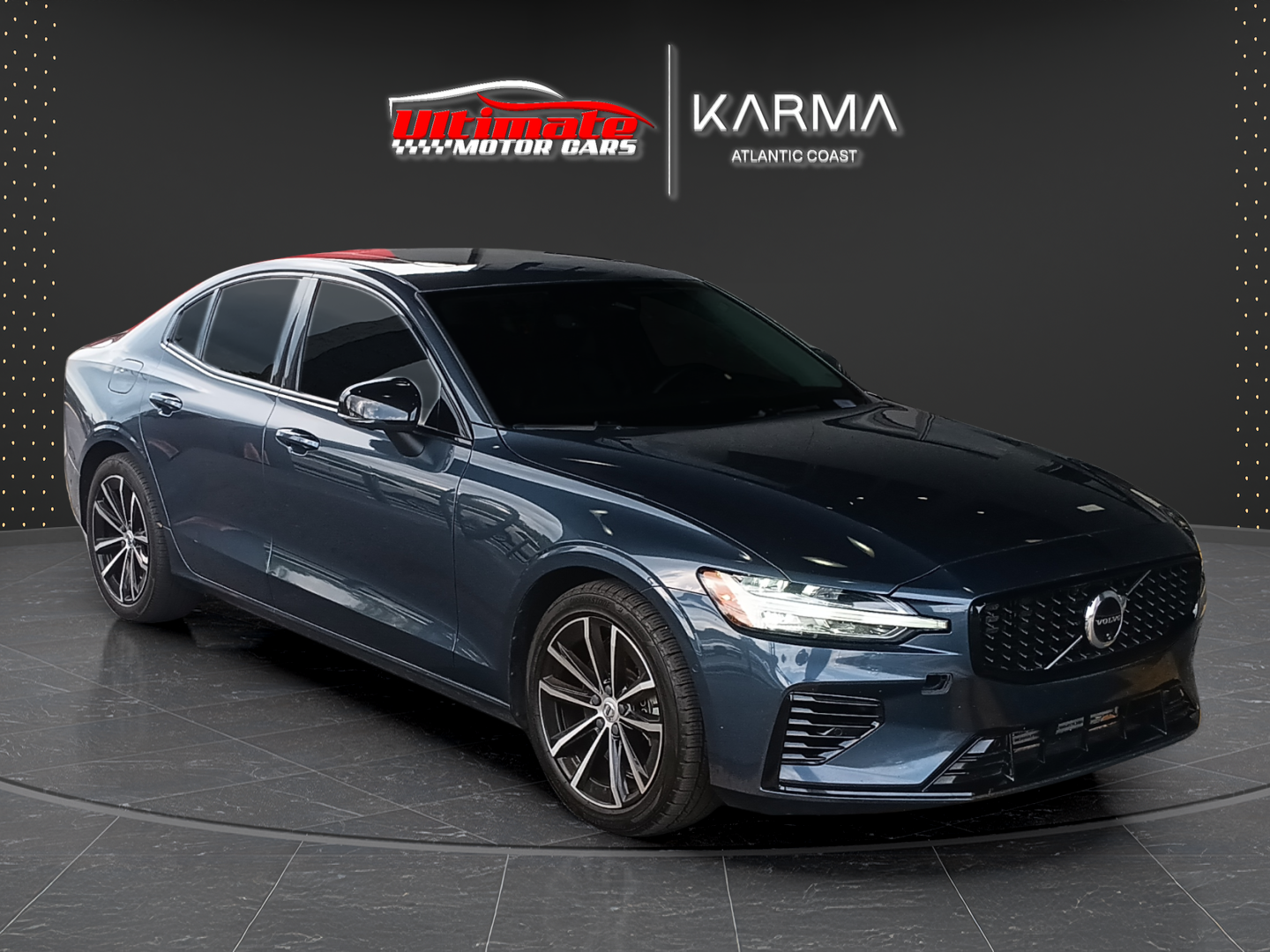 Gray 2023 Volvo S60 Recharge T8 Plus Dark Theme eAWD Sedan All-Wheel Drive Automatic