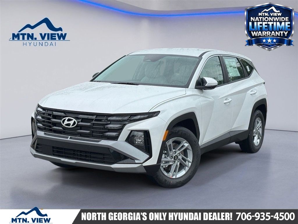 White Pearl 2026 Hyundai Tucson SUV / Crossover Front-Wheel Drive 8-Speed Automatic