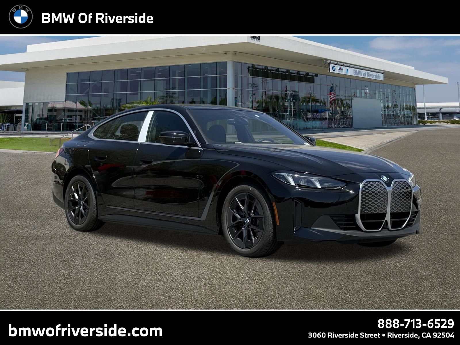 Jet Black 2026 BMW i4 eDrive40 Gran Coupe RWD Sedan Rear-Wheel Drive Automatic