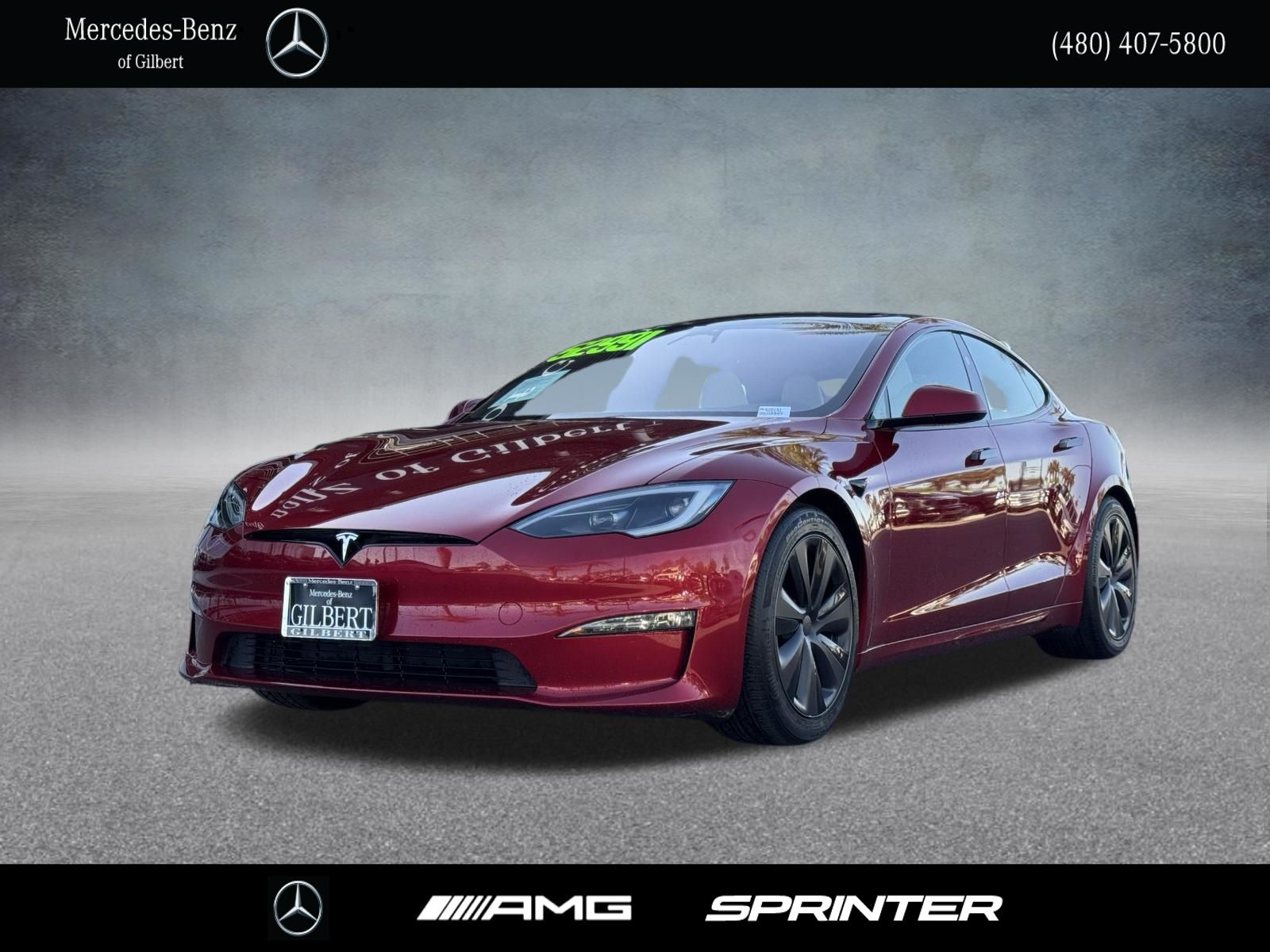 Red Multi-Coat 2023 Tesla Model S Sedan 1-Speed Automatic