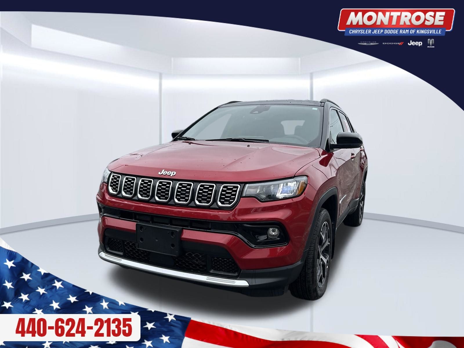 Red 2025 Jeep Compass SUV / Crossover Four-Wheel Drive 8-Speed Automatic