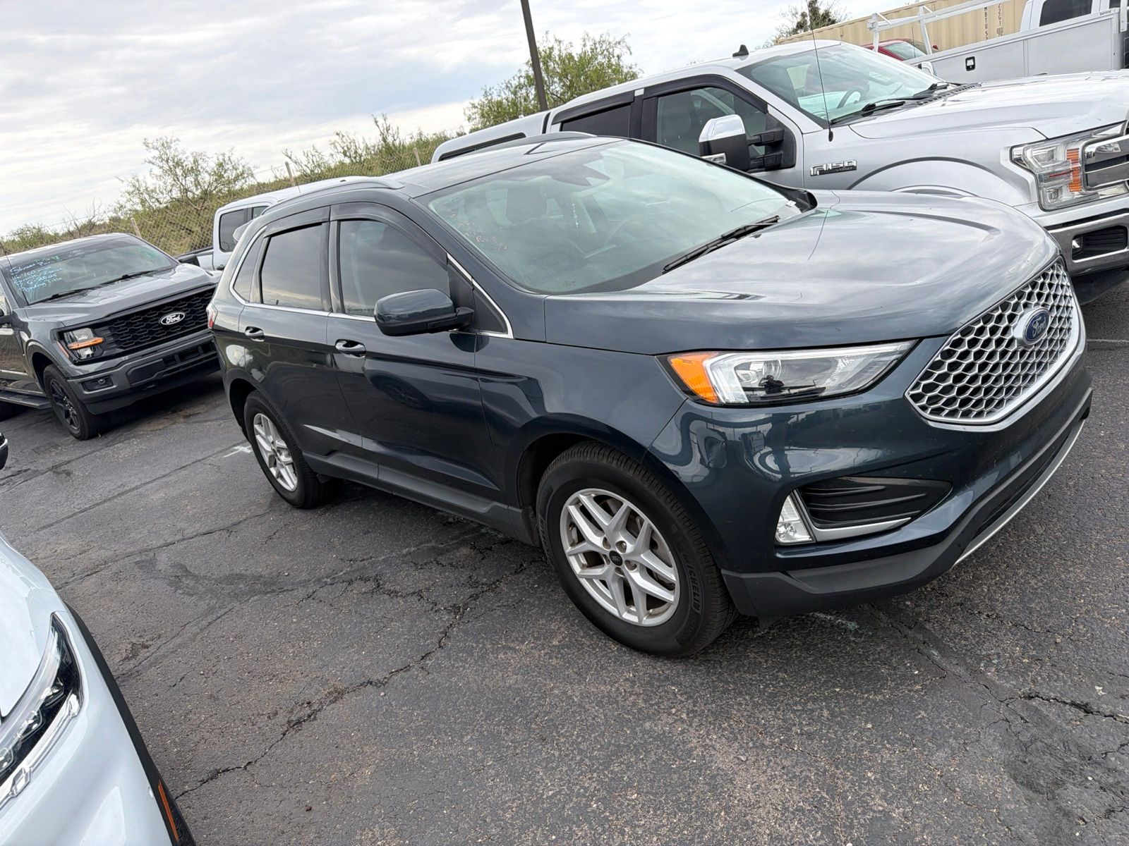 Blue Metallic 2024 Ford Edge SUV / Crossover All-Wheel Drive 8-Speed Automatic