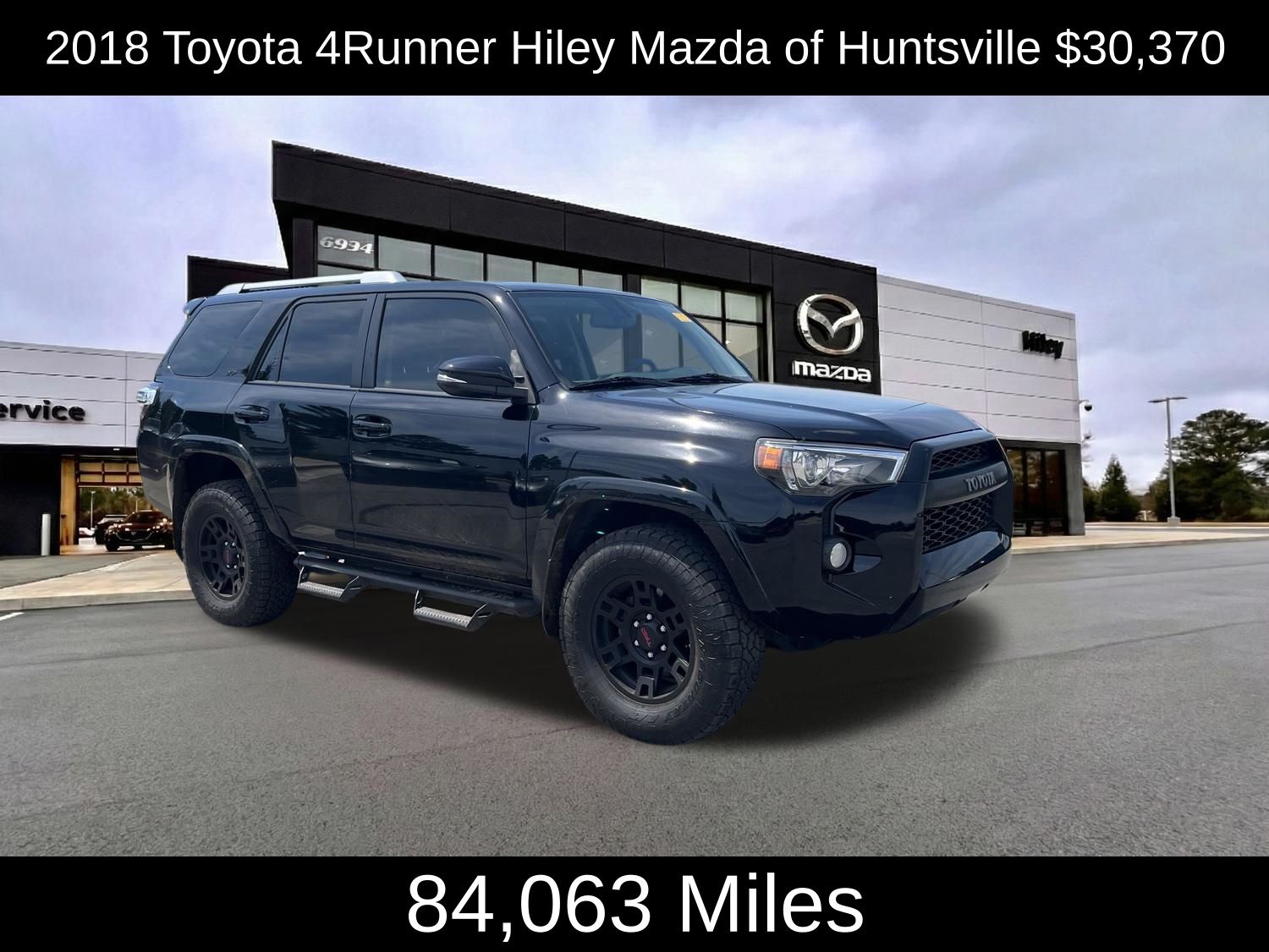Midnight Black Metallic 2018 Toyota 4Runner SR5 Premium 4WD SUV / Crossover Four-Wheel Drive 5-Speed Automatic Overdrive
