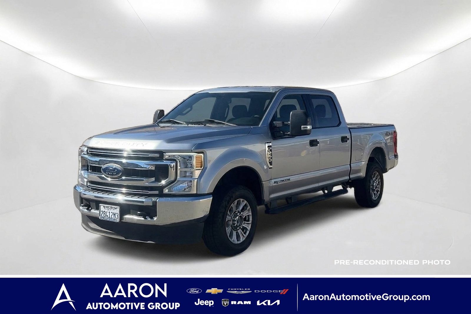 Iconic Silver Metallic 2020 Ford F-250 Super Duty Pickup Truck Four-Wheel Drive Automatic