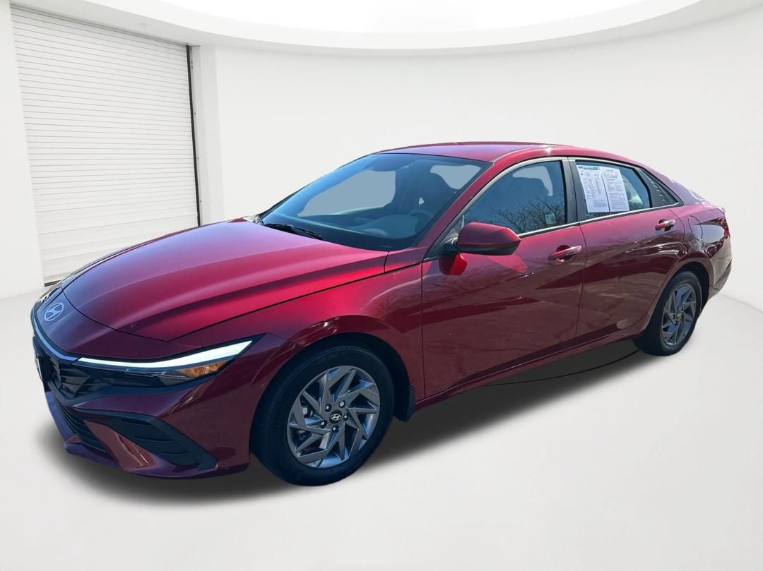 Ultimate Red 2024 Hyundai Elantra Sedan Front-Wheel Drive Continuously Variable Transmission