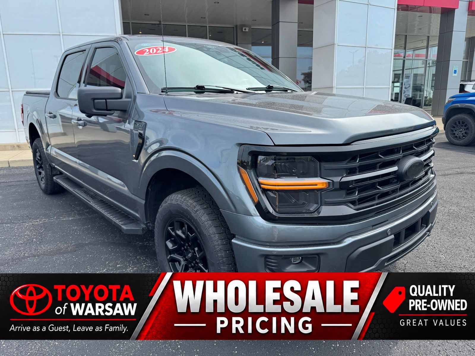 Gray Metallic 2024 Ford F-150 Pickup Truck Four-Wheel Drive Automatic