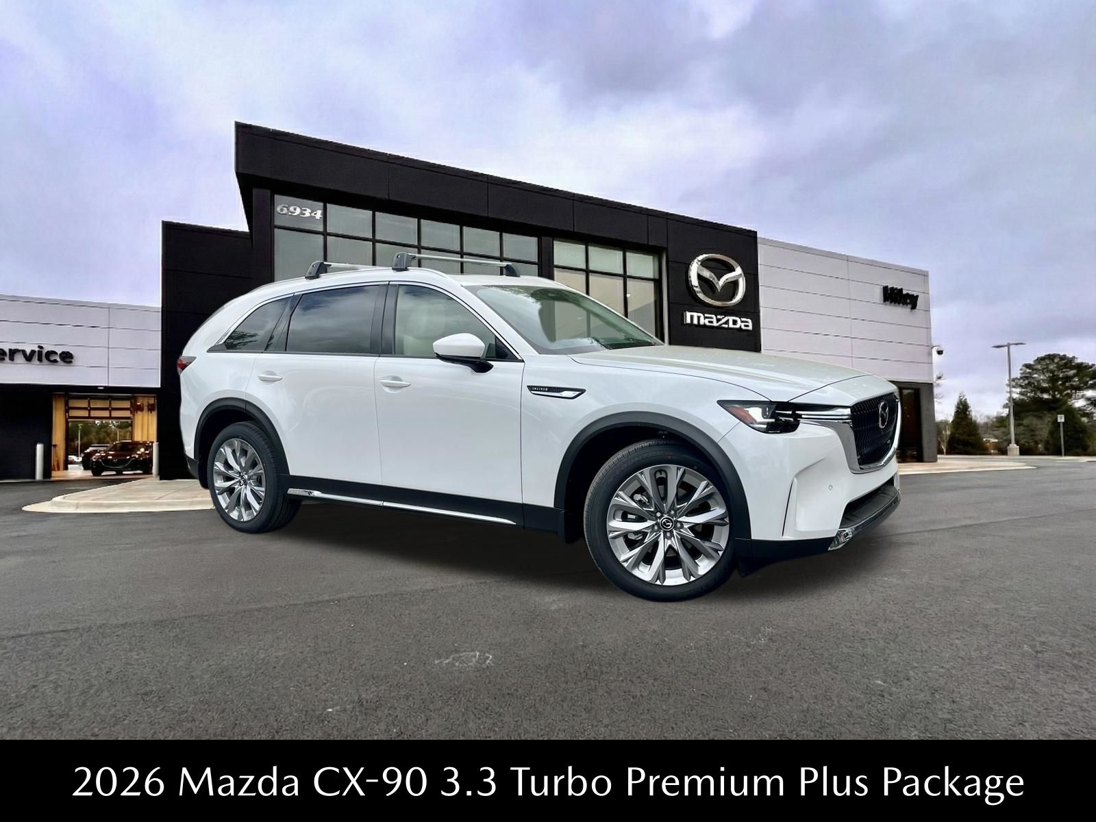 Rhodium White Premium 2026 Mazda CX-90 3.3 Turbo Premium Plus AWD SUV / Crossover All-Wheel Drive 8-Speed Automatic