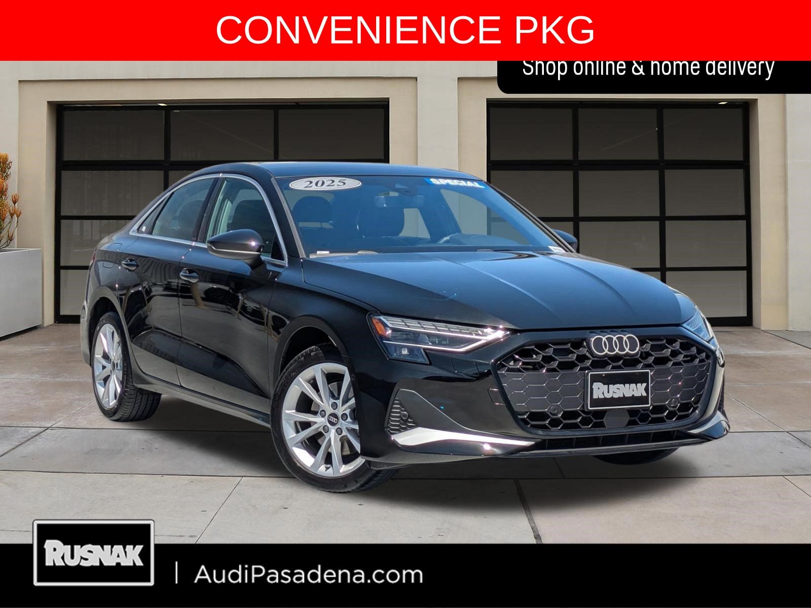 Mythos Black Metallic 2025 Audi A3 quattro Premium 40 TFSI Sedan All-Wheel Drive 7-Speed Automatic