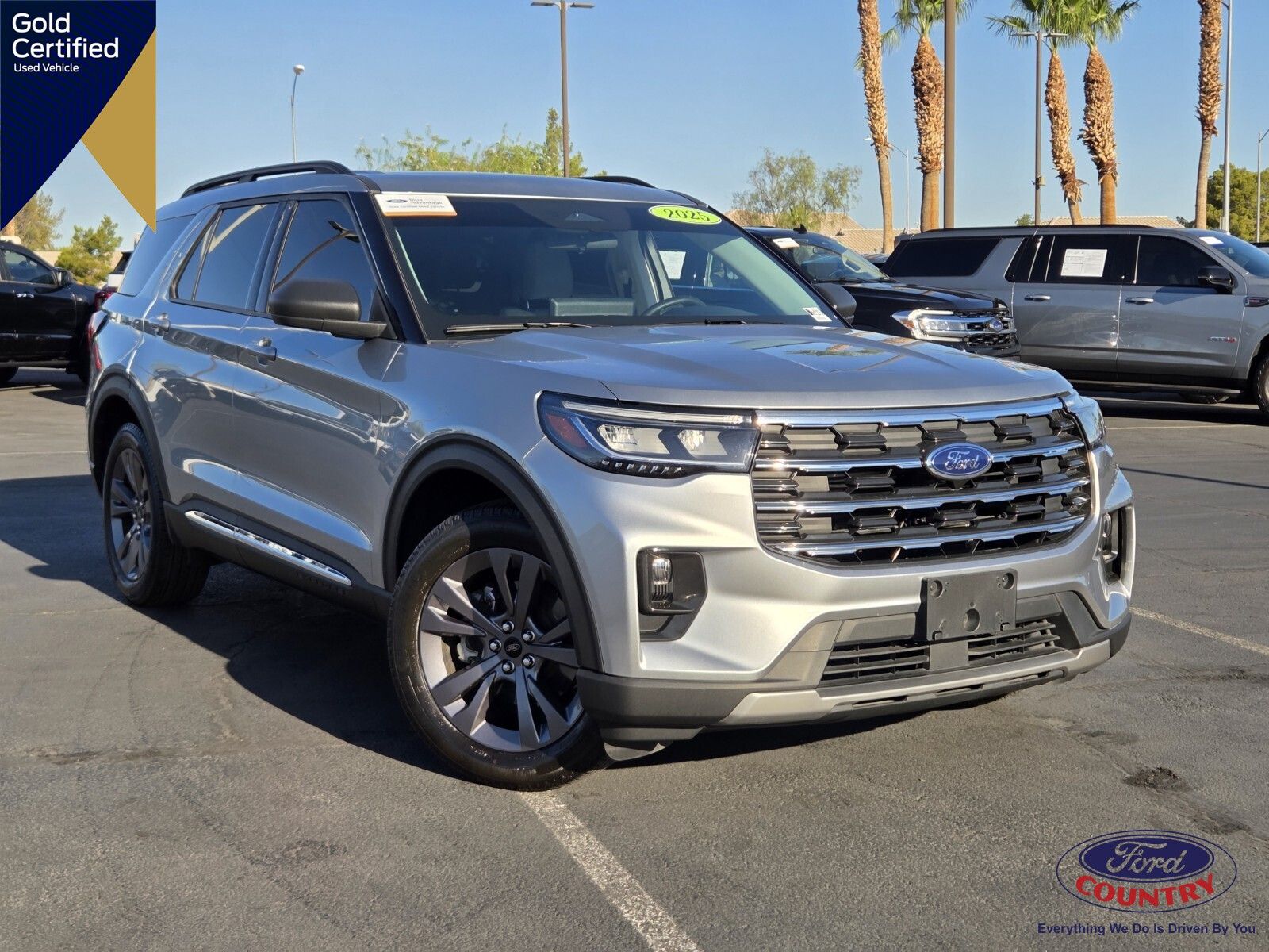 Iconic Silver Metallic 2025 Ford Explorer SUV / Crossover All-Wheel Drive Automatic