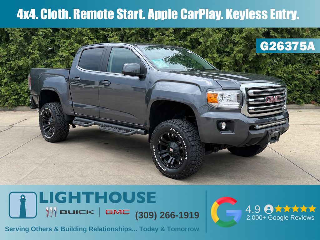 Cyber Gray Metallic 2016 GMC Canyon Pickup Truck Four-Wheel Drive 6-Speed Automatic
