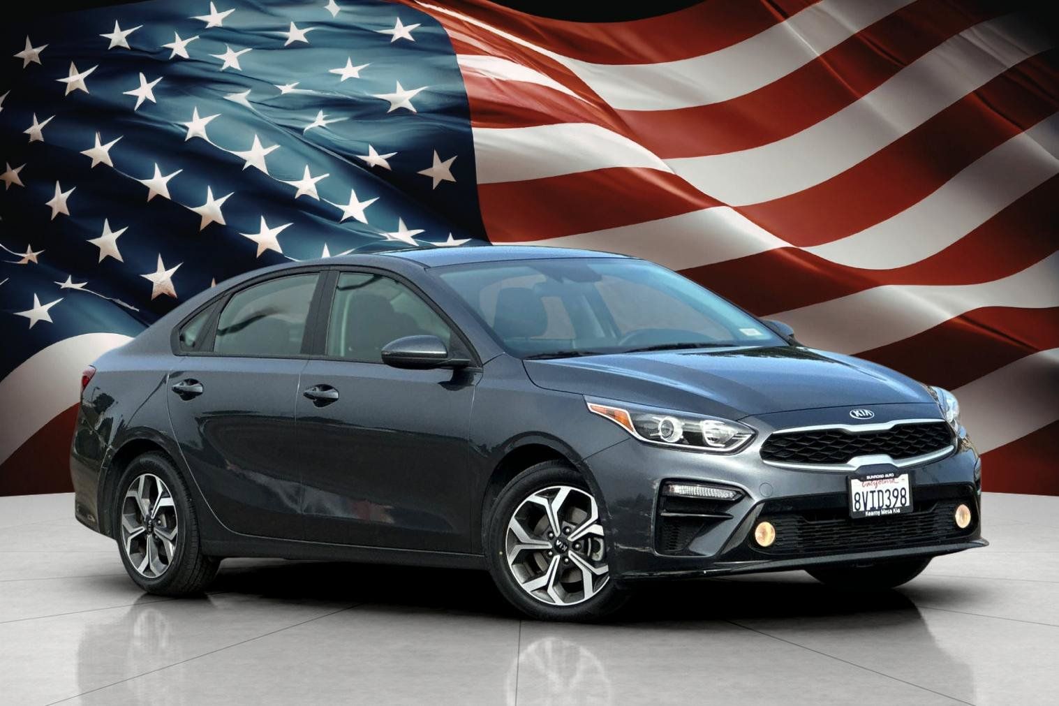 Gravity Gray 2021 Kia Forte Sedan Front-Wheel Drive Continuously Variable Transmission