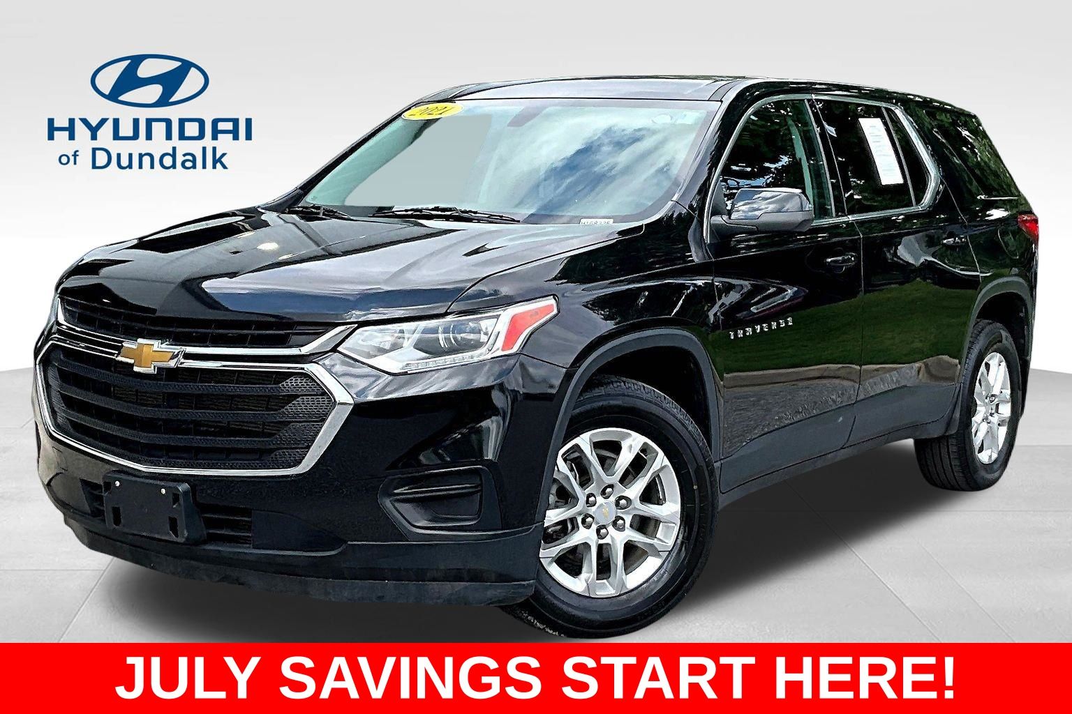 Mosaic Black Metallic 2021 Chevrolet Traverse SUV / Crossover Four-Wheel Drive 9-Speed Automatic