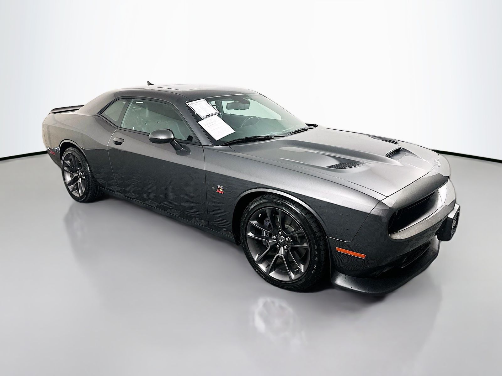 Gray (Granite Pearlcoat) 2022 Dodge Challenger Coupe Rear-Wheel Drive 8-Speed Automatic