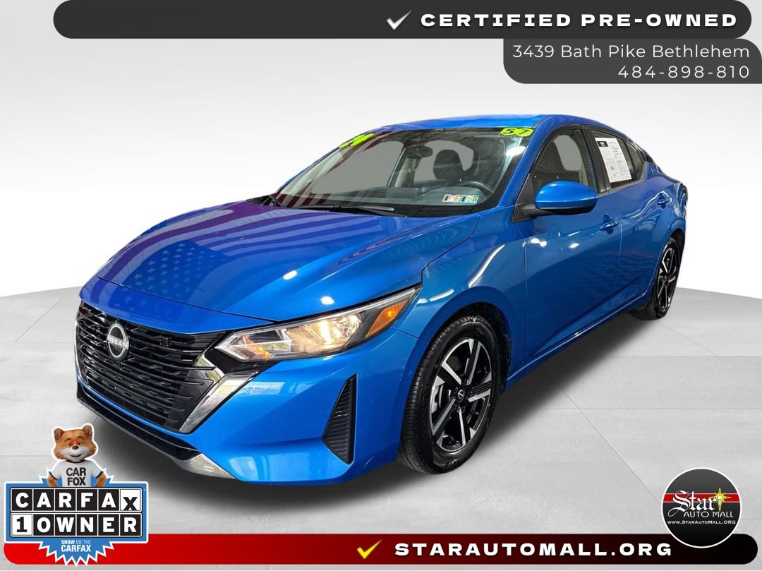 Electric Blue Metallic 2024 Nissan Sentra Sedan Front-Wheel Drive Continuously Variable Transmission