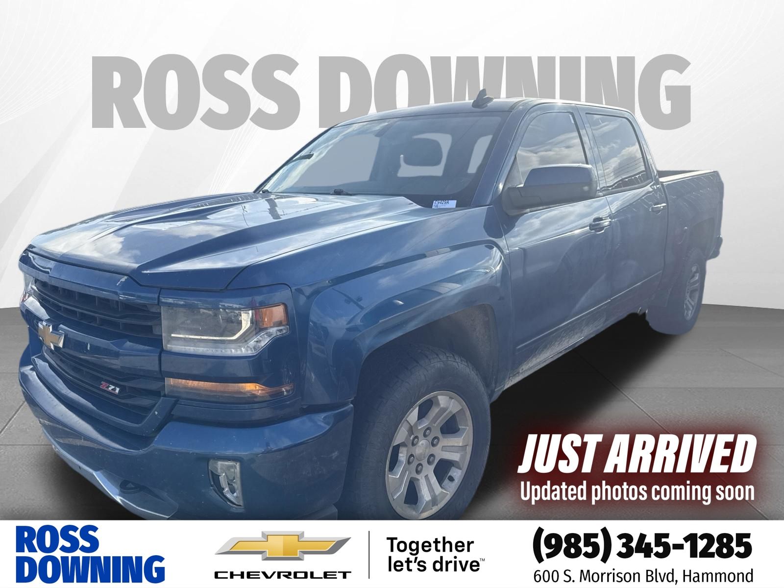 2018 Chevrolet Silverado 1500 LT Blue at Ross Downing Chevrolet