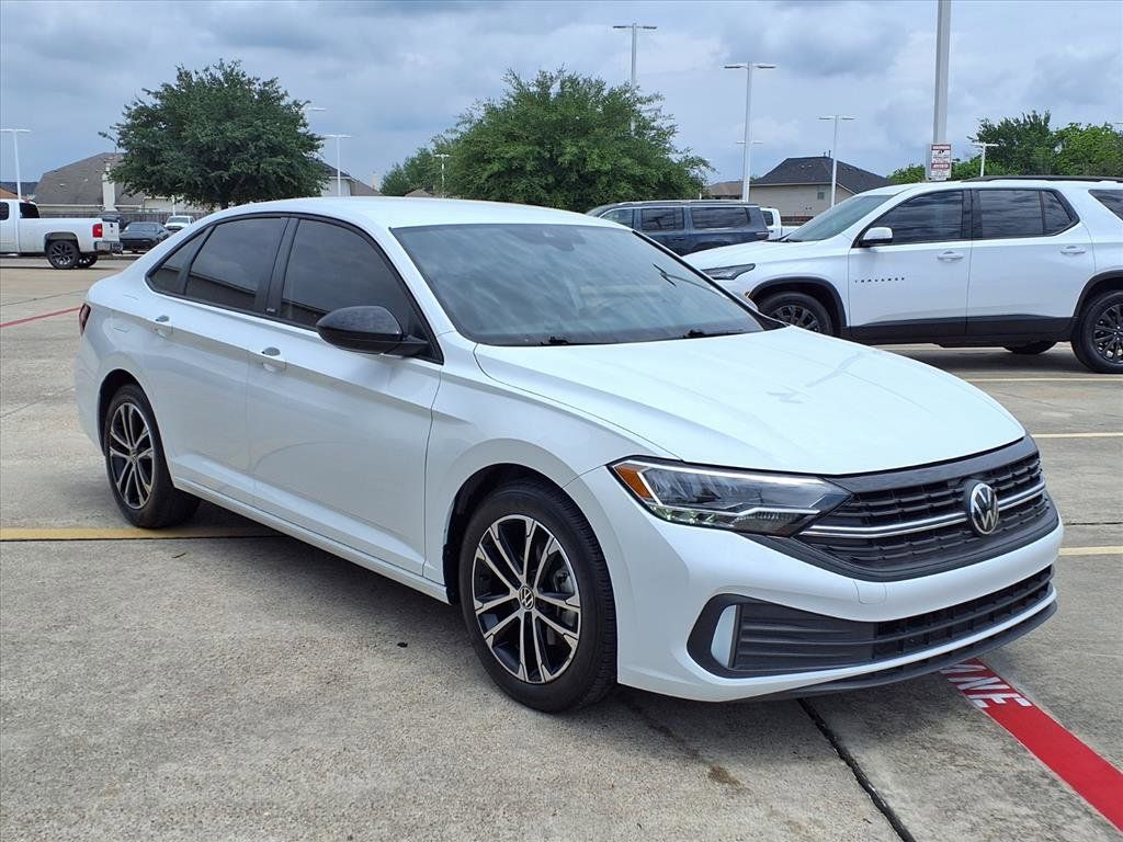 2024 Volkswagen Jetta 1.5T Sport White at DeMontrond Automotive Group
